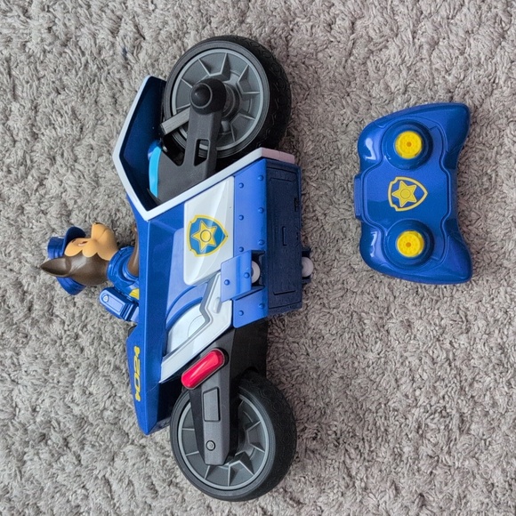Paw Patrol Police Motorcycle Toy with Remote Control - Picture 2 of 2